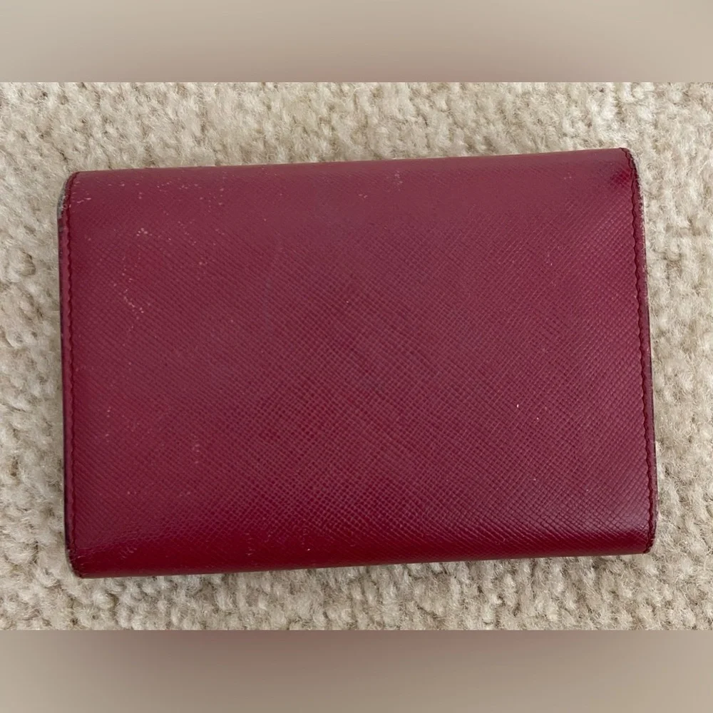 ✨Authentic Prada Burgundy Wallet✨ - Picture 8 of 11